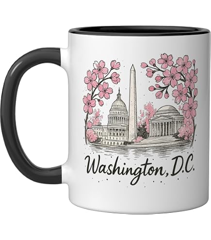 Amazon.com | Americaware Washington DC 18oz. Emblem Coffee Mug: Coffee Cups  & Mugs