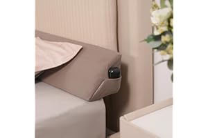 Aurako Full Size Bed Wedge Pillow Headboard Pillow Mattress Wedge Bed Gap Filler Triangle Memory Foam Wedges Body Positioners for Sleeping Body Lumbar Backrest Reading Bolster Pillow