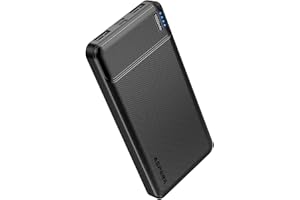 AsperX Power Bank, 10000mAh USB C Portable Charger for iPhone, Portable Battery Bank with 3 Output External Battery Pack Powe