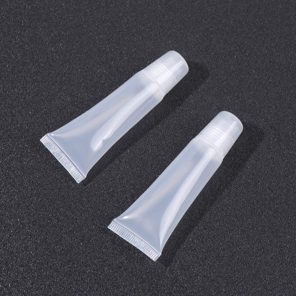 Minkissy 40Pcs Lip Gloss Tubes 8g Clear Empty Lip Balm Containers Refillable Soft Cosmetic Tubes for Women Girls DIY Travel - Image 5