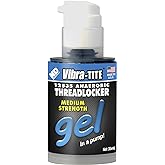 Vibra-TITE - 12535 125 Removable Medium Strength Gel Anaerobic Threadlocker, 35 ml Pump, Blue