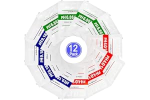 Nynelly 12pcs pH Meter Buffer Solution Powder for Precise and Easy for Precise pH Calibration Powder Solution,4.01pH,6.86pH and 9.18pH