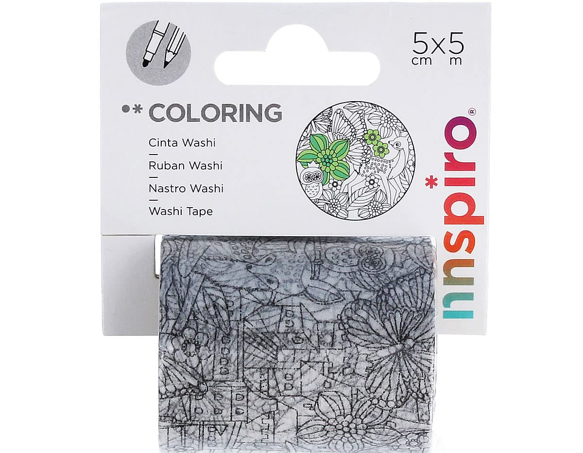 INNSPIRO COLORING Forest Washi Tape 50mmx5m