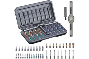 ORIA Ratchet Screwdriver Set, 42 in 1 Screwdriver Set with Rotatable Ratchet Handle, Magnetic Repair Tool Kit with 40 PCS Mag