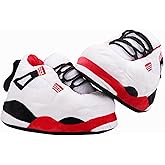 WEIRTA Warm Plush Sneaker Slippers, Trendy Anti-Slip Furry Soft House Shoes Fluffy Unisex Comfy Home Slides One Size Fits Most Indoor Outdoor