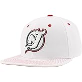 ZHATS NHL Unisex-Adult NHL Officially Licensed Adjustable Snapback Hat Flat Bill Z11 Pop White