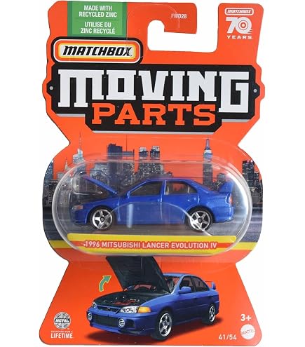 ミニカー　4台セット　 VW mitsubishi 1:64 1:72 Amazon.com: Matchbox 1996 Mitsubishi Lancer Evolution IV, Moving