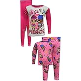 AMERICAN MARKETING ENTERPRISES Girls LOL Surprise Oh So Fierce 4 Piece Cotton Pajama Set