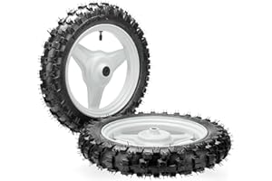 SUNQIAO Front and Rear Rim Wheel PW50 Pair of Rim Tire Dirt Bikes ATV Motocross Brake Wheel Assembly Replacement for Yamaha (