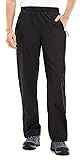 clothin Men's Waterproof Rain Pants Elastic Waist