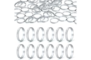 MystiCharm Bridal Shower Rings 100 Pcs Aluminum Alloy Gold Fake Wedding Rings Fidget Ring Women Engagement