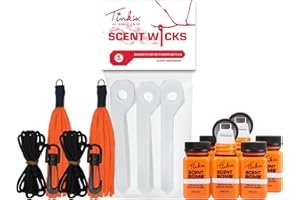 TINK'S Scent Lure Value Pack | Scent Dispensing for Deer Lures & Cover Scents, Hunting Accessories Variety Pack Includes (2) Scent Bombs, (1) Scent Dragger & (1) Scent Wicks