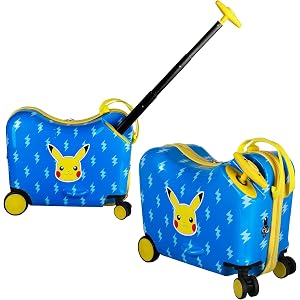 Pokemon Pikachu Ride-On Kids 15" Suitcase Luggage for Travel and Adventures
