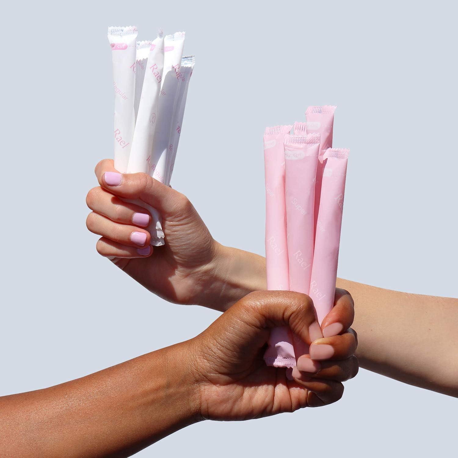 Rael Organic Cotton Unscented Tampons - Regular & Super Size, BPA Free Plastic Applicator, Chlorine Free, Ultra Thin Applicator with Leak Locker Technology (32 Count, Bundle): Health & Personal Care