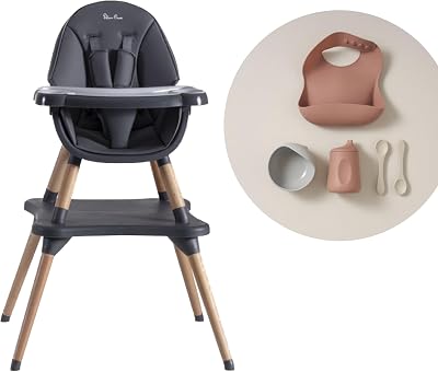 Silver Cross Eat&Play 4-in-1 Highchair Graphite 6m-5y