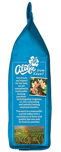 KAUAI COFFEE WHOLE BEAN COFFEE – SMOOTH, NON-BITTER PURE ARABICA – LIGHT FLORAL NOTES & BRIGHT AROMA – GROWN ON HAWAII’S LARGEST COFFEE FARM – KOLOA ESTATE MEDIUM ROAST, 1 PACK OF 10OZ