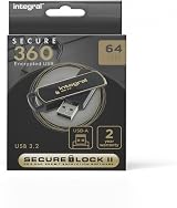Integral 64GB Secure360 USB 3.0 Encrypted Flash Drive Dual Partition
