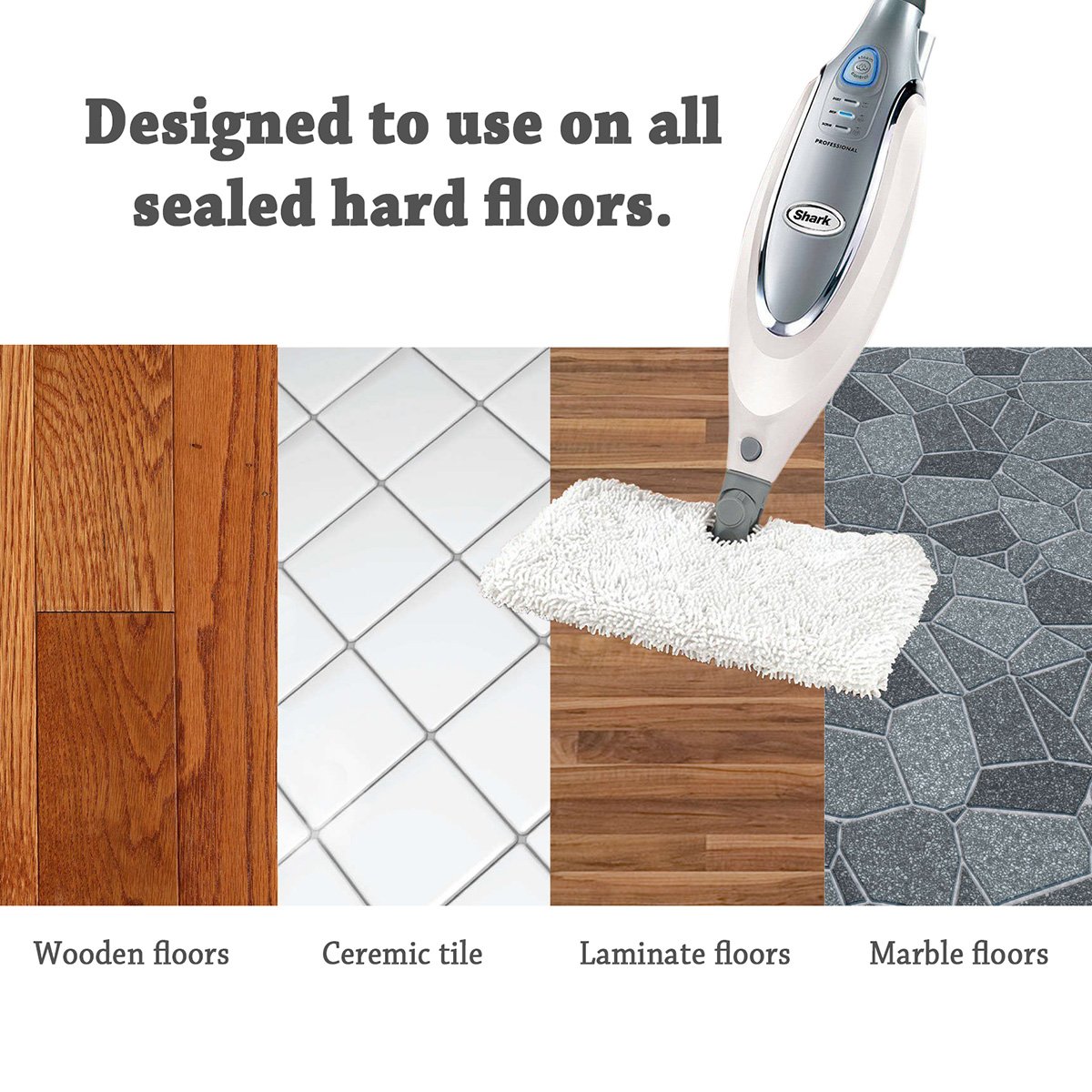 4 Pack Replacement Pads for Shark Steam Pocket Mop Pad S3501 S3601