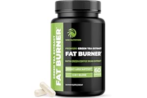 NOBI NUTRITION Green Tea Weight Loss Pills for Women & Men | 45% EGCG | Stomach Fat Burner with Raspberry Ketones | Metabolism Booster & Appetite Suppressant | Green Tea Diet Pills, Weight Loss Supplements | 60 Ct