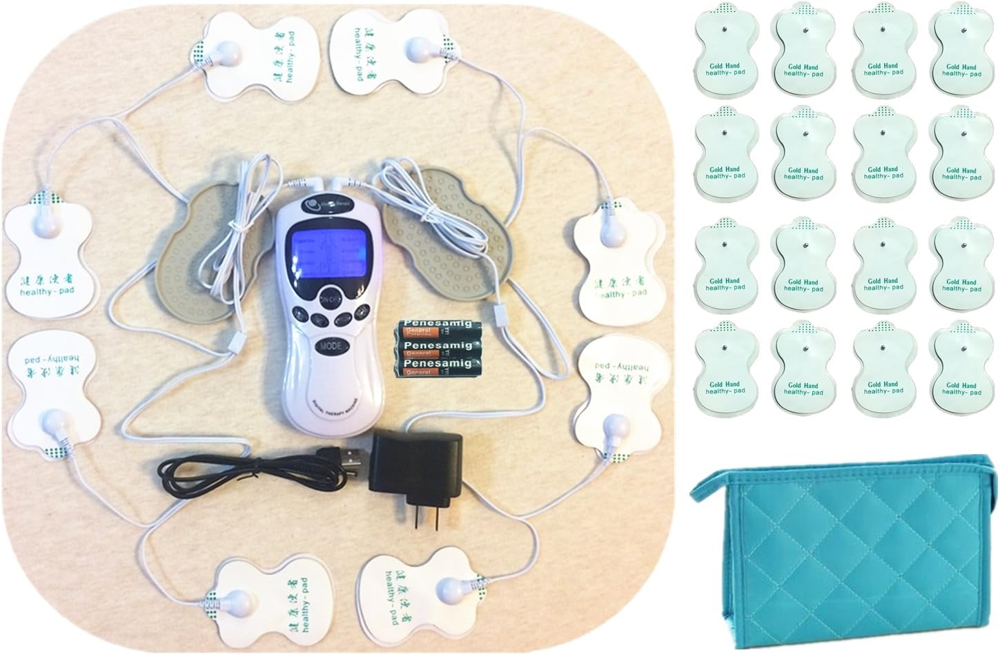 TENS Unit Tens Massager Digital Therapy Acupuncture Pads