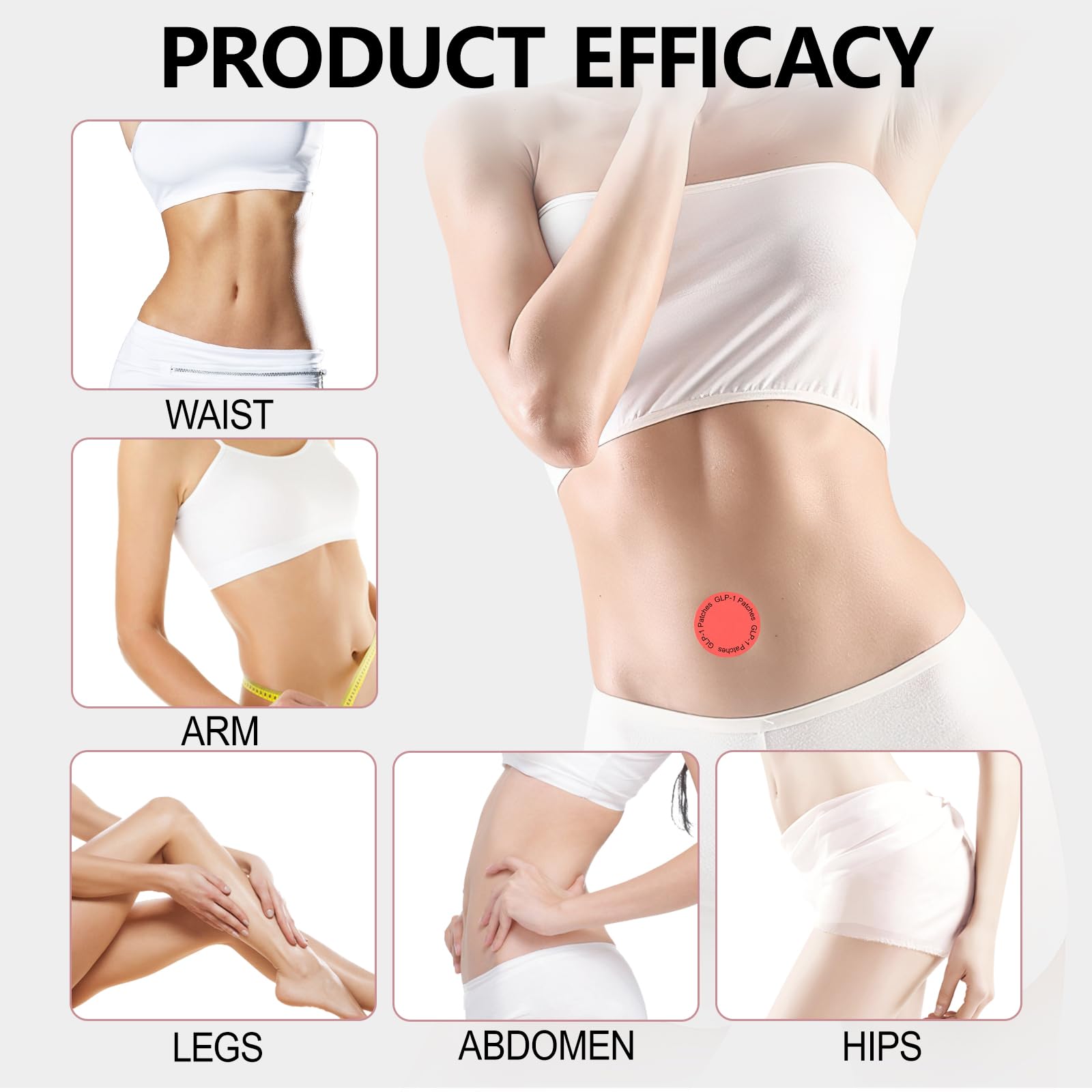 TMHBVI GLP-1 Patches, Suitable for Male and Female GLP-1 Body Care Patches，30 Count.