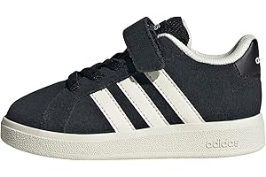 adidas Baby-Boy's Grand Court 2.0 Elastic Lace & Strap Sneaker