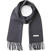 linişte 100% Wool Scarf - Men and Women Winter Warm Soft Luxurious Solid Colors Gift Box