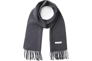 linişte 100% Wool Scarf - Men and Women Winter Warm Soft Luxurious Solid Colors Gift Box