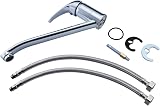 Hapilife Kitchen Sink Mixer Tap Single Lever with Long Swivel Spout Chrome view 8