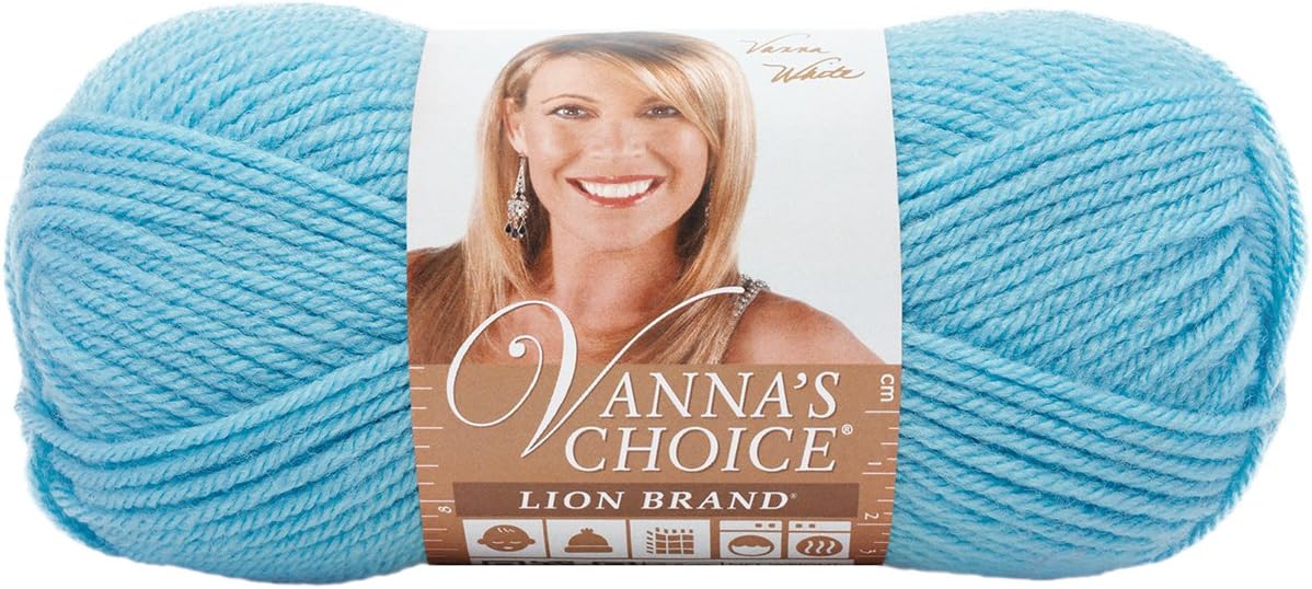 Lion Brand Yarn 840102A Vanna's Choice Baby Yarn, Aqua