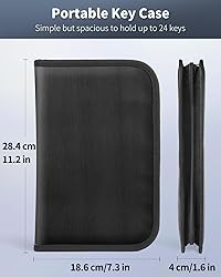 Uniclife Zippered Key Case Organizer Waterproof and