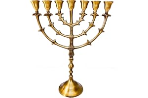 Salomons Menorah 12" no.7168 Made of Brass Copper, Antique and Original Design.
