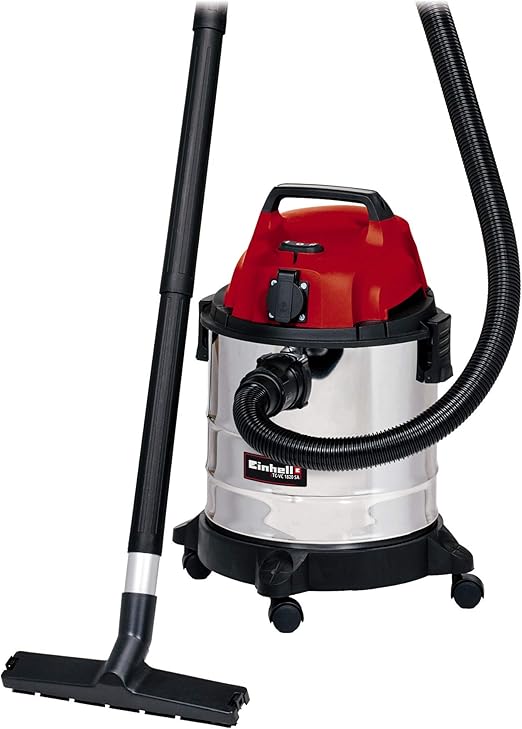 Einhell Nass Trockensauger Tc Vc 1820 Sa 20 L 3tlg Kunststoffrohr 150 Cm Saugschlauch Blasanschluss 4 Lenkrollen Zubehorhalterung