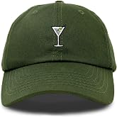 DALIX Martini Embroidered Cap Cotton Baseball Cute Cool Dad Hat Womens