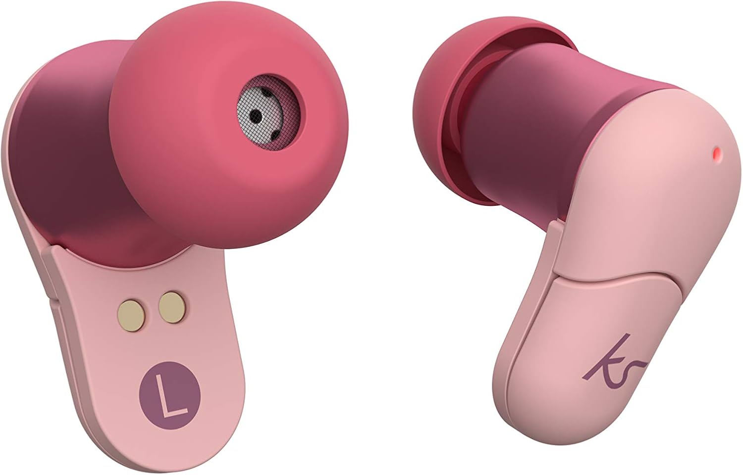 KitSound Funk 35 True Wireless EarBuds, TWS Bluetooth In Ear Headphones with Portable Charging Case - Pink - Image 3