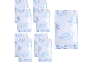 Silica Gel Packets Desiccant Sachets for Storage Drying Food Clothes Books Medicine 50 Gram 8 Packs Food Grade Moisture Absor