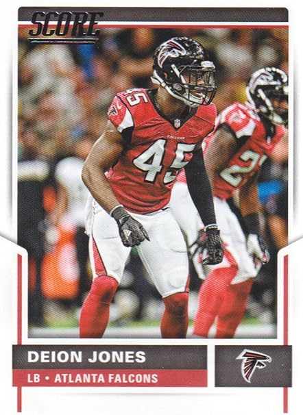 17 Score Football 53 Deion Jones Atlanta Falcons At Amazon S Sports Collectibles Store