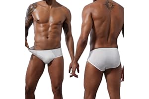 TRAVELCARE 20 Packs Mens Cotton Disposable Underwear Panties Portable Briefs for Travel Fitness Hotel Spa Hospital Mid Waist