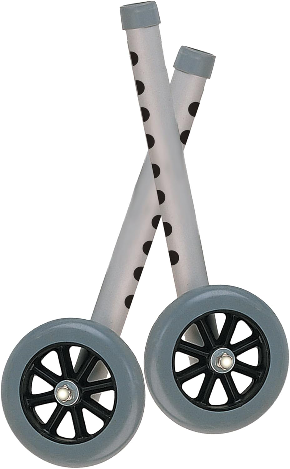 Drive Medical Deluxe Extended Height 5" Walker Wheels and Legs Combo Pack, Gray, 5": Health & Personal Care