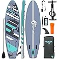 PORTAL SUP Inflatable Paddle Board for Adults 10'6'' Stand Up Paddleboard,Non-Slip Deck Blow up Paddle Boards with Adjustable Paddle, Carry Bag, and Repair Kit
