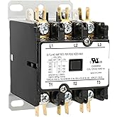 BAOMAIN 120V AC 30A 3-Pole HVAC Contactor, XKJL1-30/3 UL Recognized | Heavy Duty Air Conditioner Condenser Compressor Contactor, XKJL1 HVAC Contactors Replacement UL Recognized
