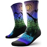 Outway Novelty Crew Socks for Men & Women, Breathable, Moisture-Wicking Athletic Calf Socks with Arch Support