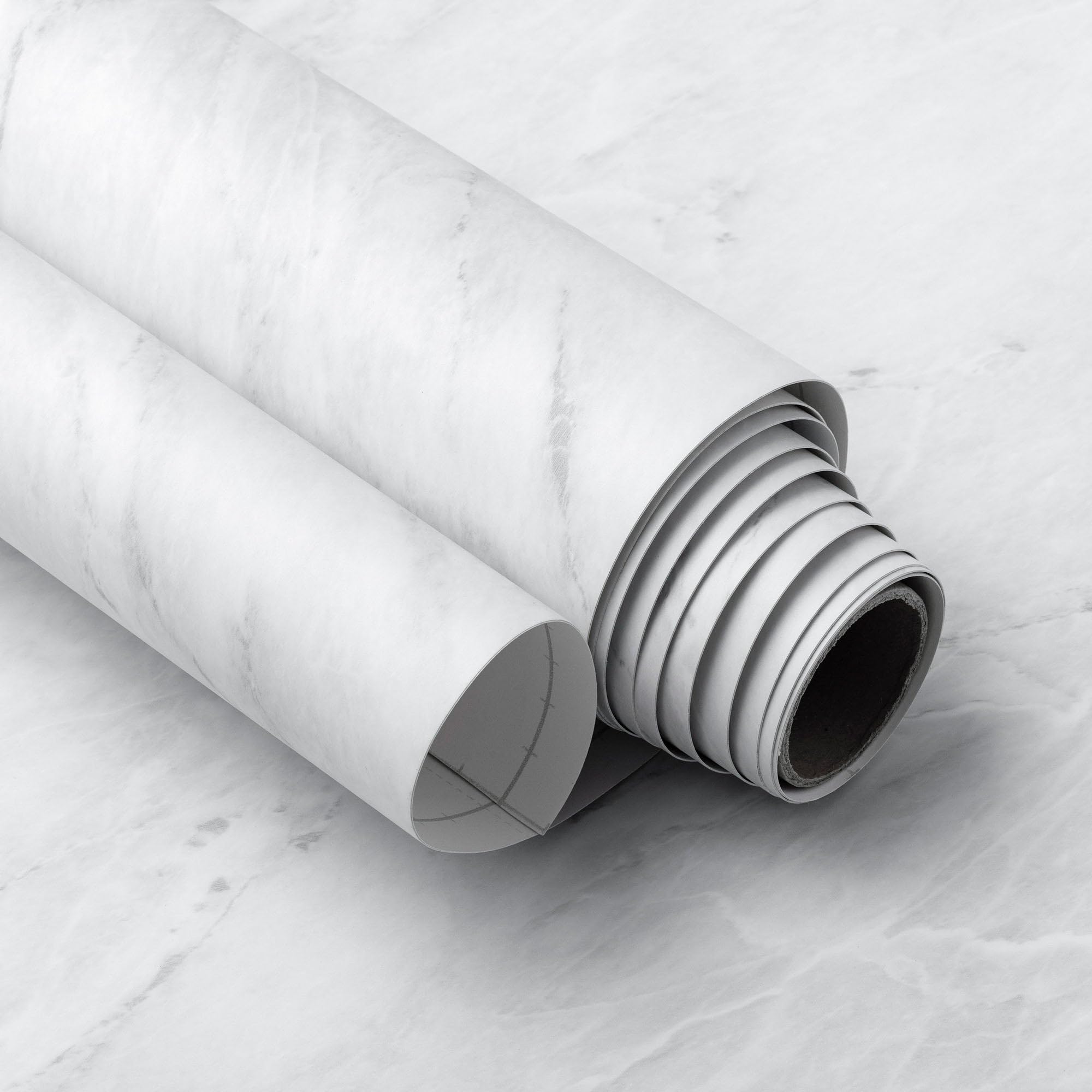 VERY BERRY STICKER Marble Peel and Stick Wallpaper (White Matte, 61 x 300cm) Premium Vinyl Wrap, Self-Adhesive Sticky Back Plastic for Kitchen Worktops, Cupboards & Furniture, Waterproof