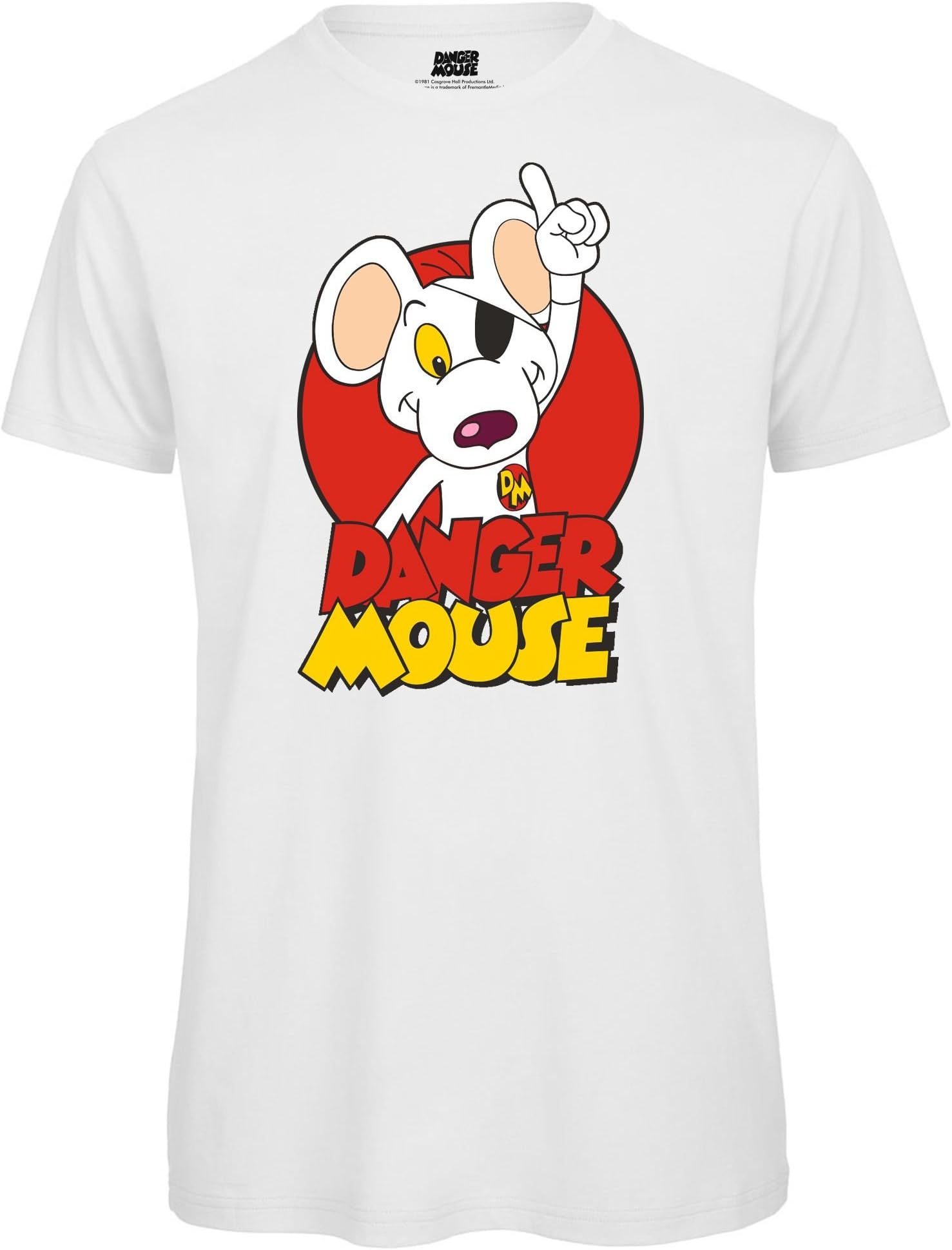 Danger Mouse Character Mens T-Shirt