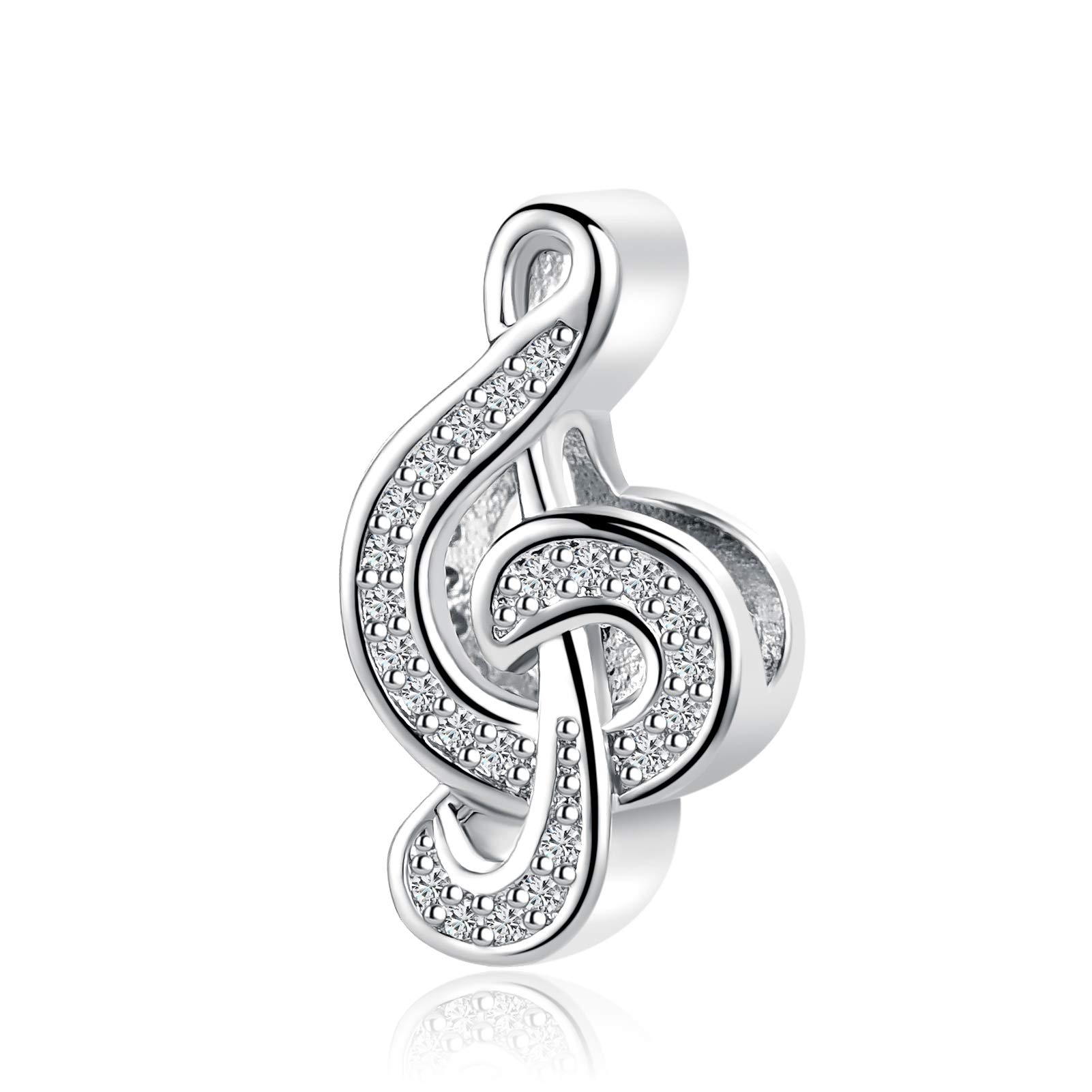 Music Note Treble Clef Charm fits Pandora Charms Bracelets Christmas Birthday Jewellery Gift for Women Daughter Sister Granddaughter