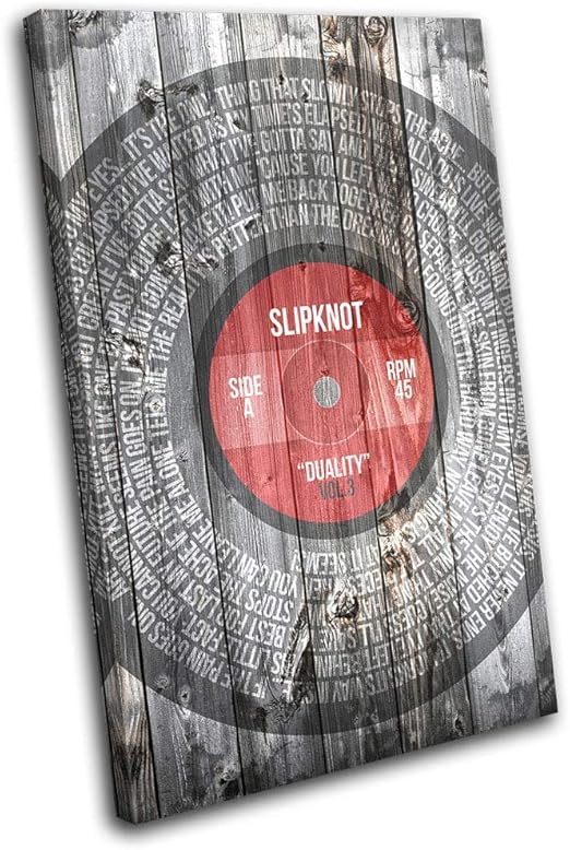 Bold Bloc Design Slipknot Duality Song Lyrics Vinyl Musical 75x50cm Single Leinwand Kunstdruck Box Gerahmte Bild Wand Hangen Bereit Zum Aufhangen Canvas Art Print Rc 8750 00b Sg32 Po C Amazon De Kuche Haushalt amazon de