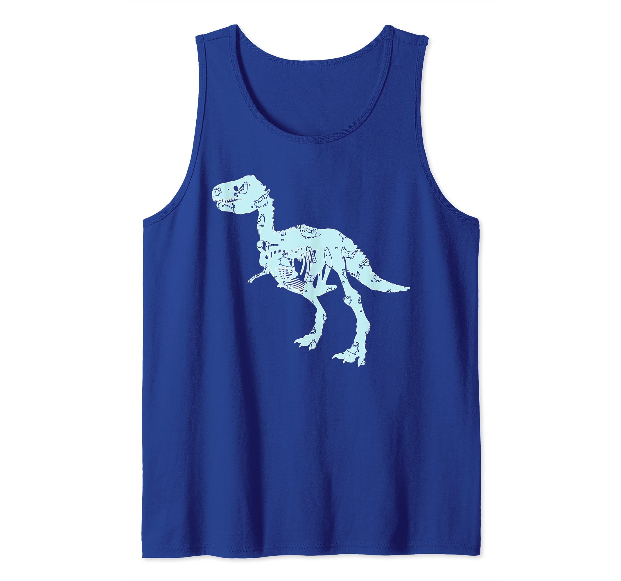 Tyrannosaurus Rex Animal T-Rex Creepy Dinosaur Tank Top