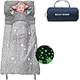 Kids Sleeping Bags, Glow-in-The-Dark Sleeping Bags and Kids nap mats, 63" x 29" Soft and Comfortable Sleeping Bags for Kids Girls Boys Daycare, naps and sleepovers.