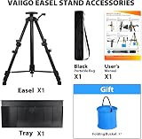 VAIIGO Art Easel Stand Adjustable 51-155 cm Folding Tripod Display Easel Kit view 8