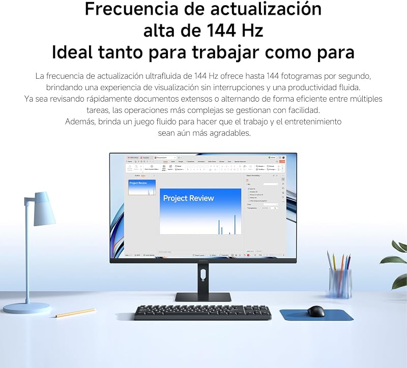 Monitor FHD de 27 polegadas A27i 2026, FreeSync a 144Hz, HDR10, IPS, 99% sRGB, △E < 1, Certificação TÜV de Luz Azul Baixa (1920 x 1080/HDMI 2.0/DP 1.4)